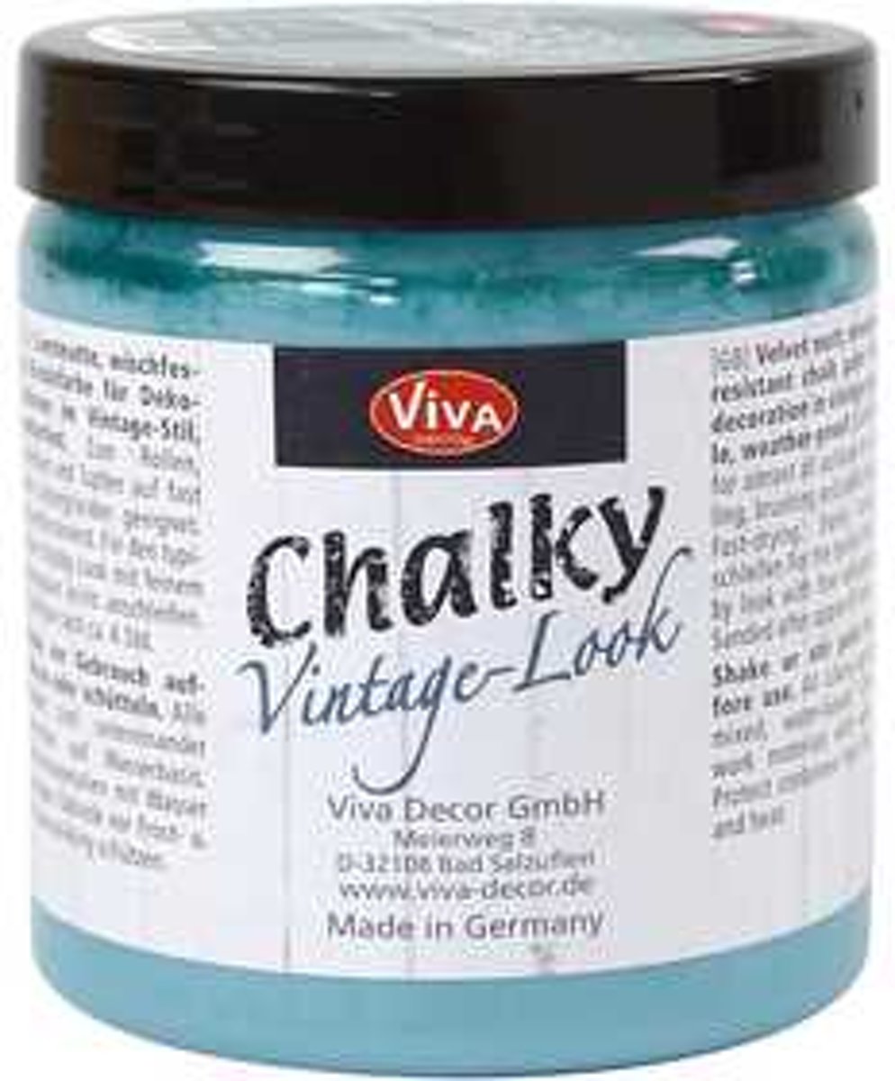 Chalky vintage look verf, petrol (706), 250ml [HOB-24338]